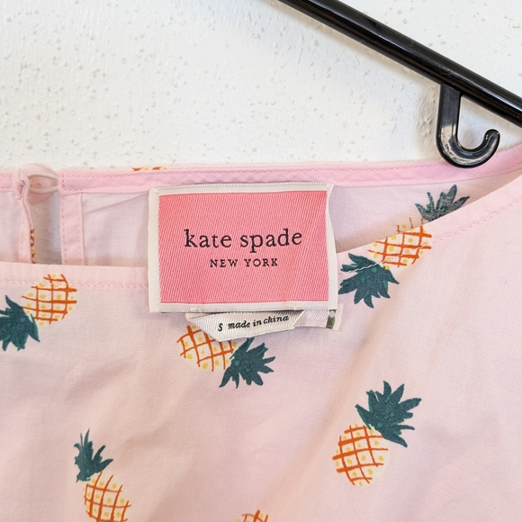 kate spade Pink Pineapple Print Midi Dress - Picture 4 of 5